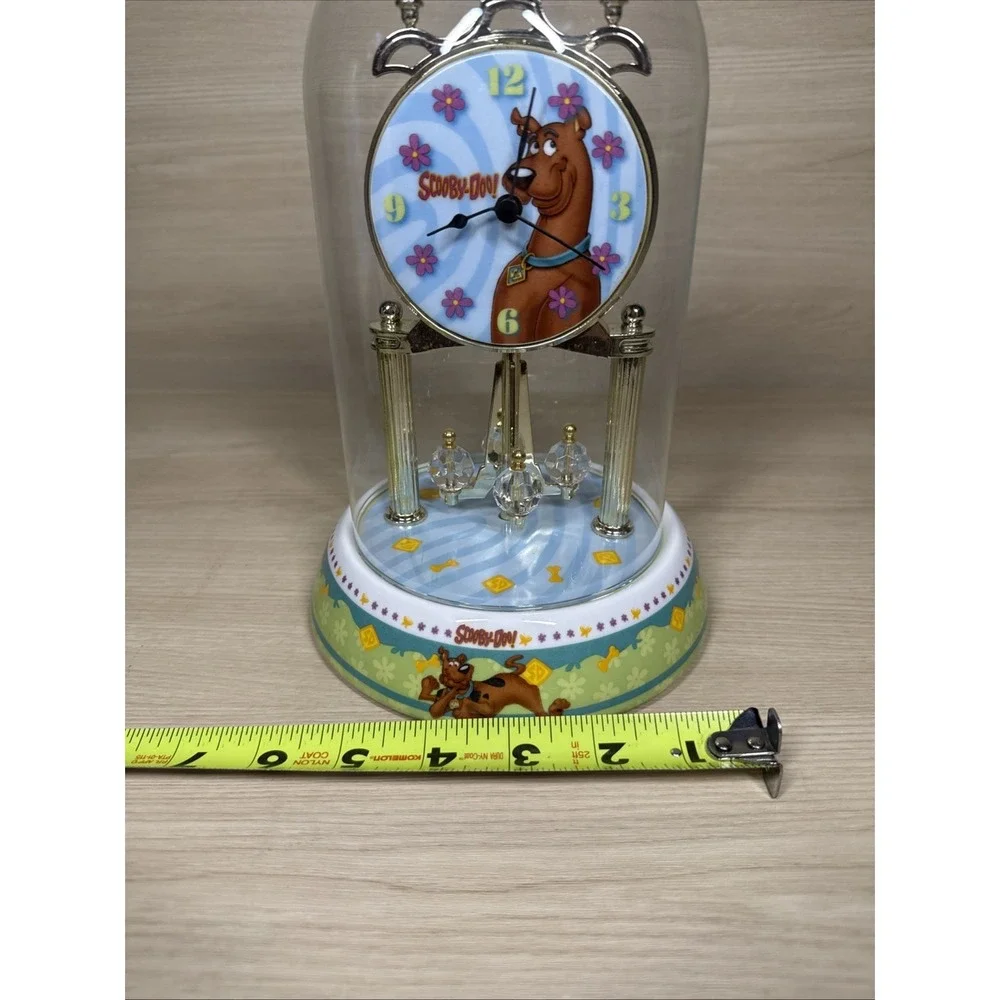 Scooby-Doo Porcelain Anniversary Clock Glass Domed Doesn't Spin Clock Works‎